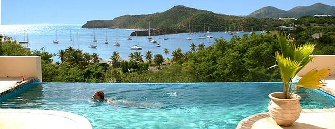 Antigua Villas and cottages for rent many with swimming pools and stunnning ocean views