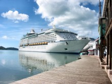 Antigua and Barbuda Cruise Ship docked at heritage quay
