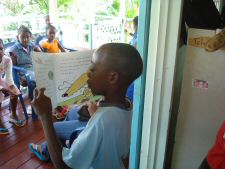Cushion Club -Antigua community organizations: Reading club for kids